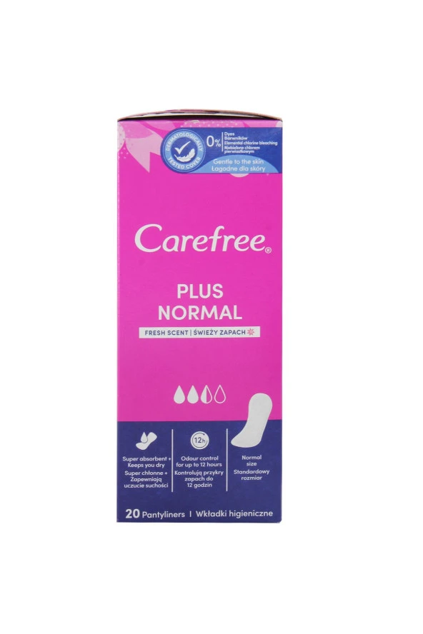 CAREFREE Plus Normal Günlük Ped 20'Li