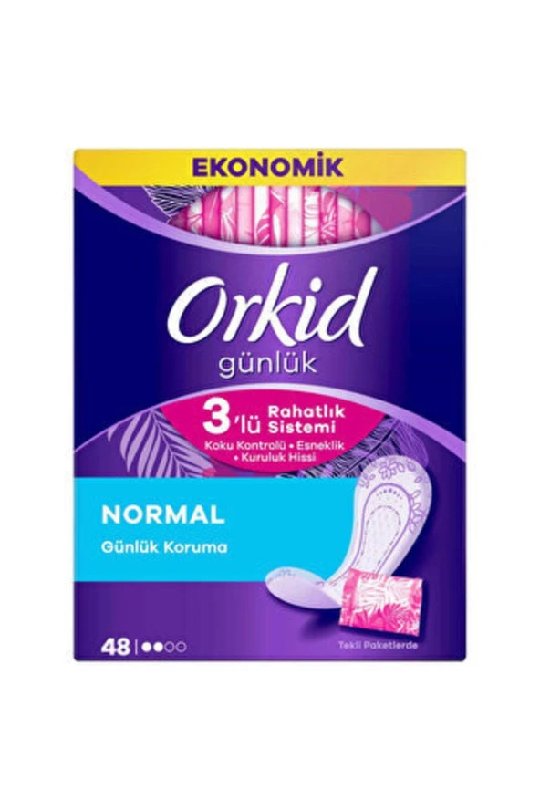 ORKİD Normal Günlük Ped Ekonomik Paket 48Li