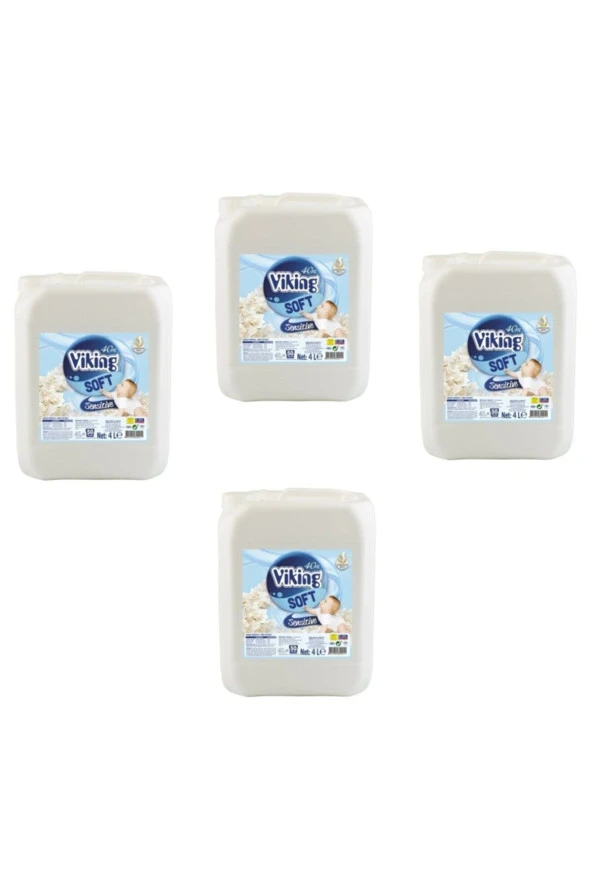 VİKİNG Soft Çamaşır Yumuşatıcısı 5 Lt X 4 Adet
