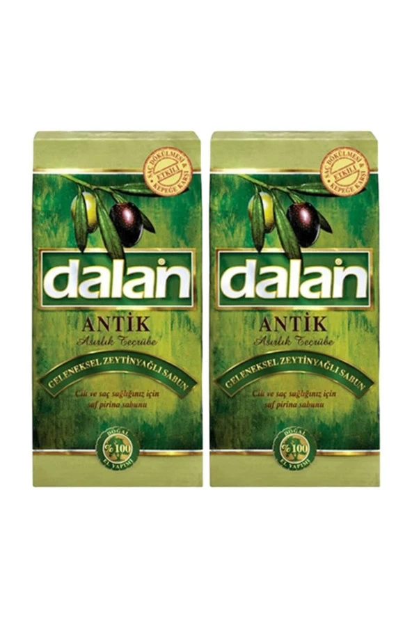 DALAN Antik Zeytin Yağlı Geleneksel Yeşil Kalıp Sabun 180 Gr. X 10 Lu