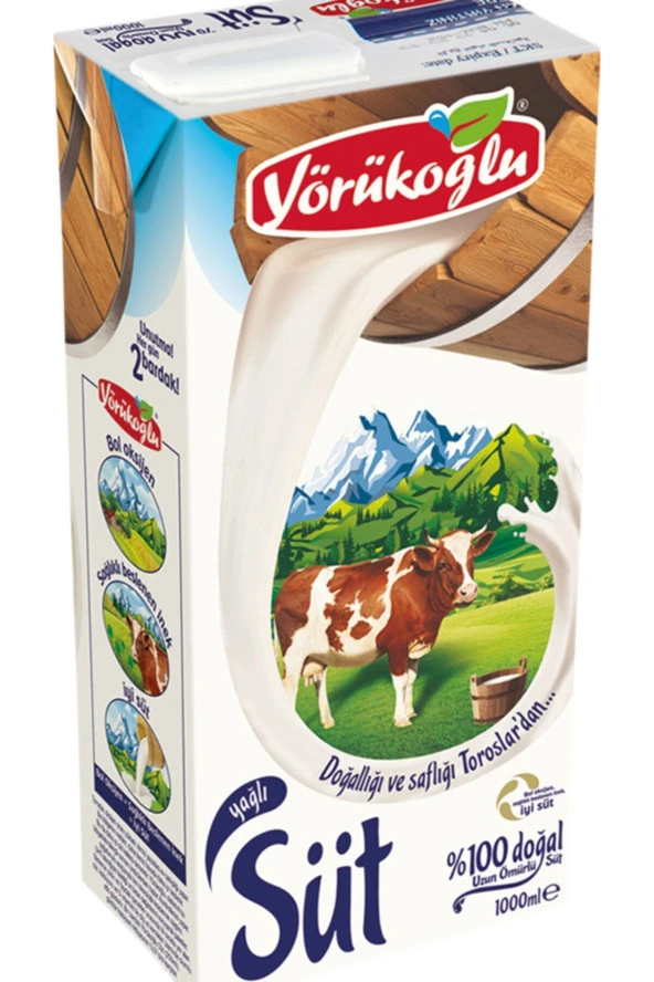 YÖRÜK Yorukoglu Sut Tam Yaglı 1 Lt