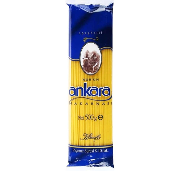 NUHUN ANKARA MAKARNASI Nuhun Ankara Makarna Yassı Spaghetti 500 G