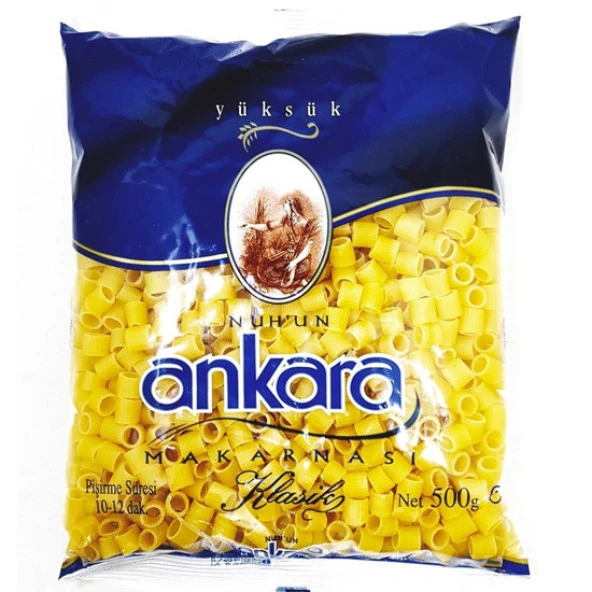 NUHUN ANKARA MAKARNASI Nuhun Ankara Makarna Yüksük 500 G