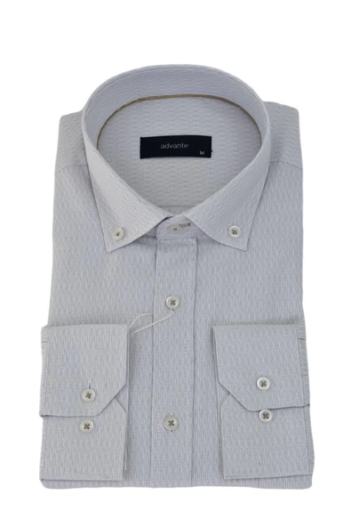 Erkek Klasik Uzun Kol Çizğili Gömlek BGL-ST03511 - Resim 2