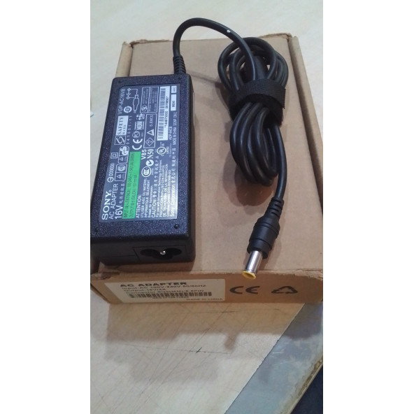 ORJİNAL Sony VGP-AC16V8 Notebook  Adaptör Şarj Aleti 16V 4A (  6.5 x - Pin 1.4 mm) - 2
