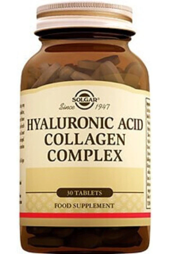 Solgar Hyaluronic Acid Collagen Complex 30 Tablet (hiyaluronik Asid Kolajen Kompleks)