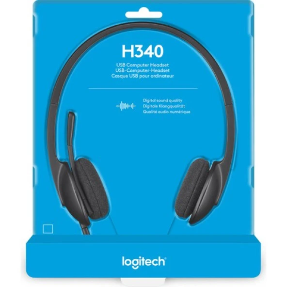 Logitech H340 Gürültü Önleyici Mikrofonlu USB Kulaklık 981-000475 - 8