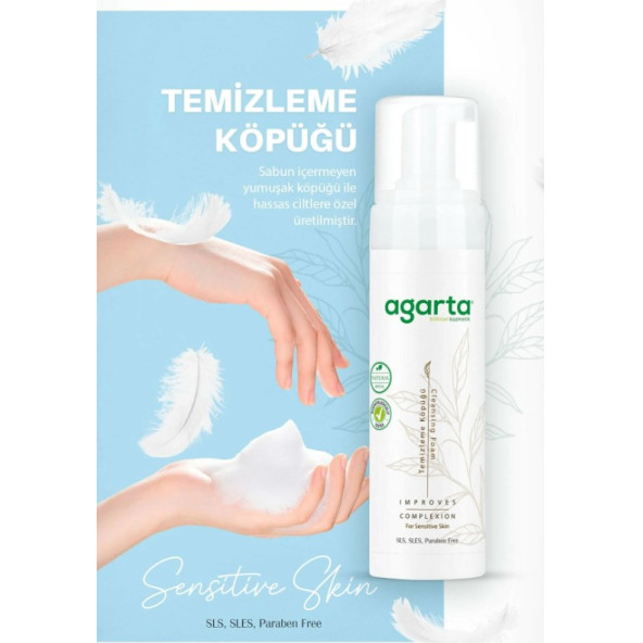 Agarta Doğal Yüz Temizleme Köpüğü 225ml - 2