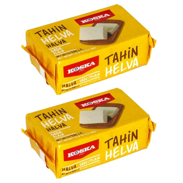 Koska Tahin Helvası 500 gr Sade 2 li - 1