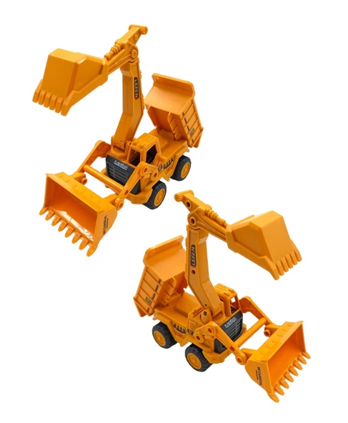 Oyuncak Sürtmeli Buldozer Kepçeli Damperli Kamyon | Eğlenceli ve Dayanıklı! 20cm. - 2