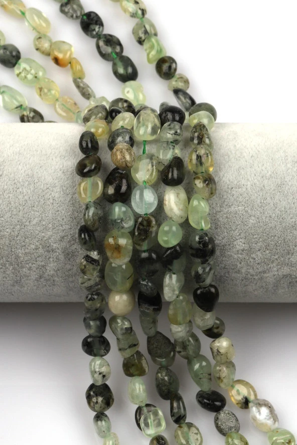 Çilek Kuvars Doğal Taş Dizi 7 x 9 mm Mercimek Kesim ürün görseli