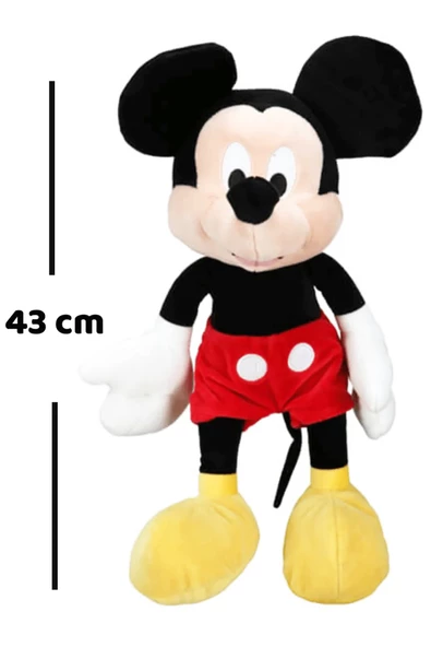 Mickey Core Peluş Büyük Boy 43 cm. Lisanslı - Yumuşacık Bir Arkadaş! - 4
