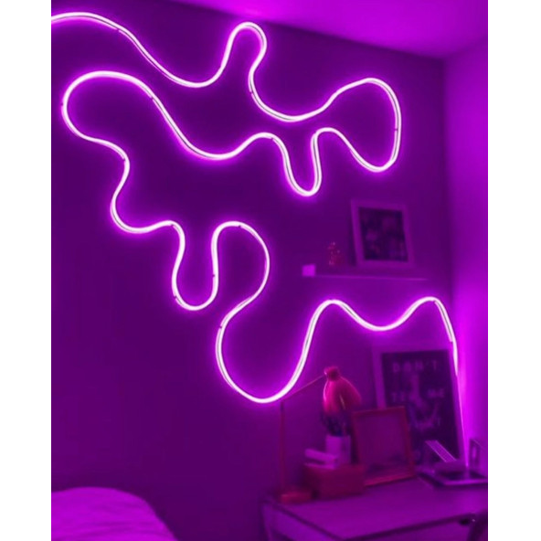 neeko NEON RGB LED - MOBİL KONTROL - App - Full Renk -  - 2,5 Metre - 5