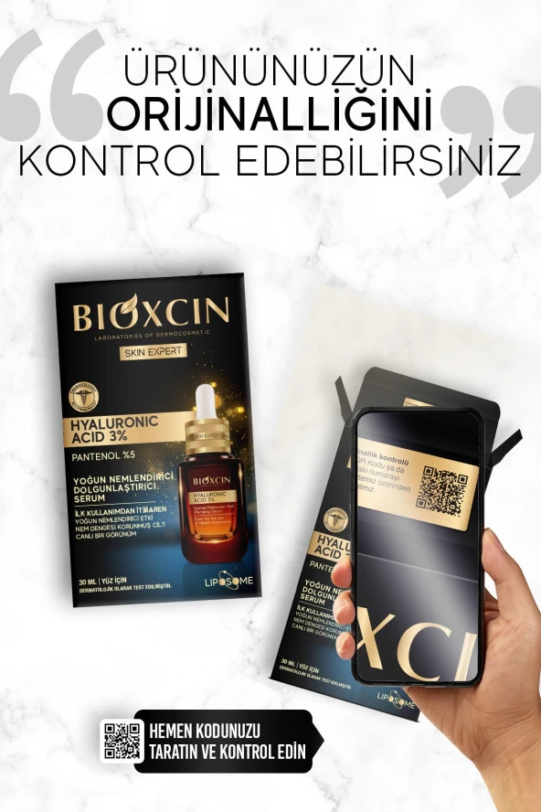 BİOXCİN HYALURONİC ACİD %3 YOĞUN NEMLENDİRİCİ DOLGUNLAŞTIRICI SERUM 30 ML - 8