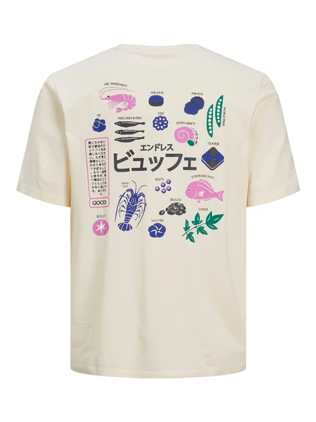 JACK JONES Erkek Ön Ve Arka Baskılı Tişört 12254174 - Resim 2