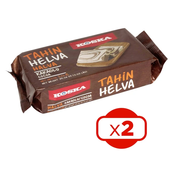 Koska Tahin Helvası 500 gr Kakaolu x 2 Adet - 2