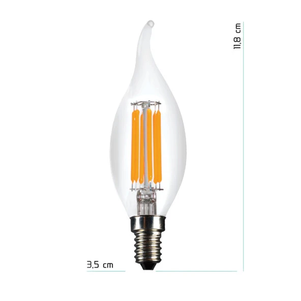 Lambam 3'lü Led Ampul 4W 3200K E14 (Gün Işığı) - 2