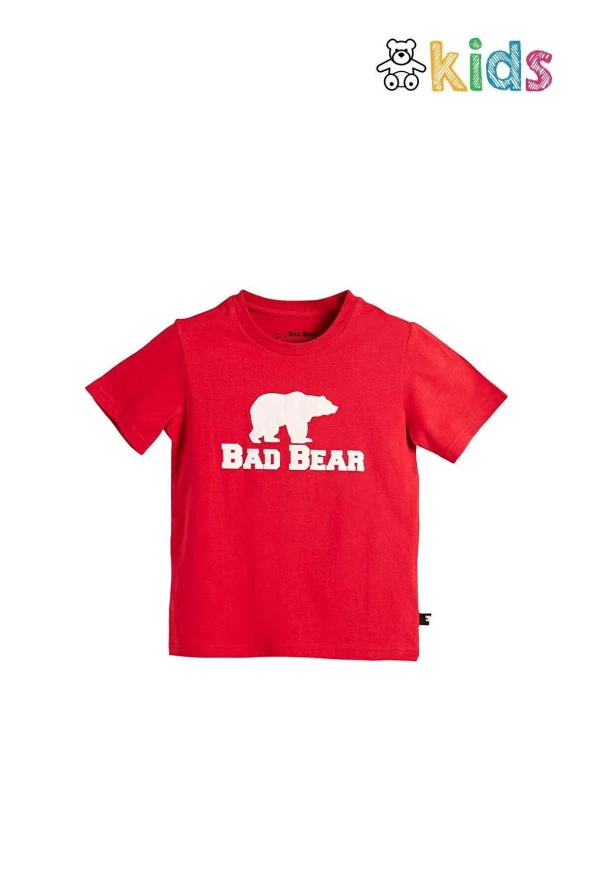 Bad BearBear Tee Kids Crimson Red Kırmızı T-shirt Çocuk Tişört