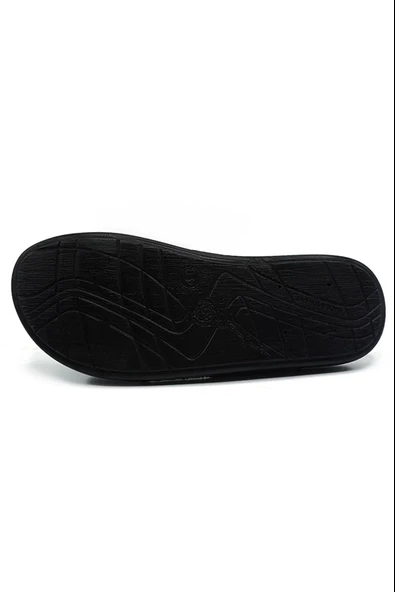 Gezer Erkek Halatlı Siyah Terlik Sokak Yazlık Siyah - Resim 3