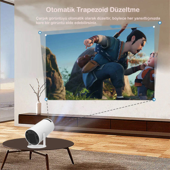 Portaflixx Spotlight HD Portatif Akıllı Projektör - 5