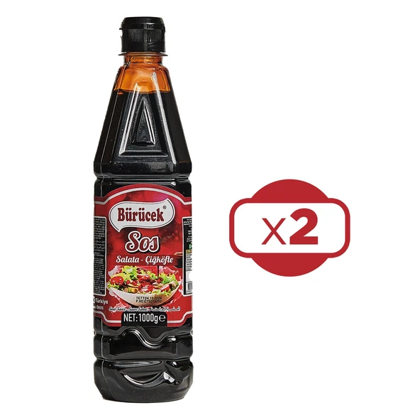 Bürücek Salata ve Çiğ Köfte Sosu 1000 ml 2 li - 2