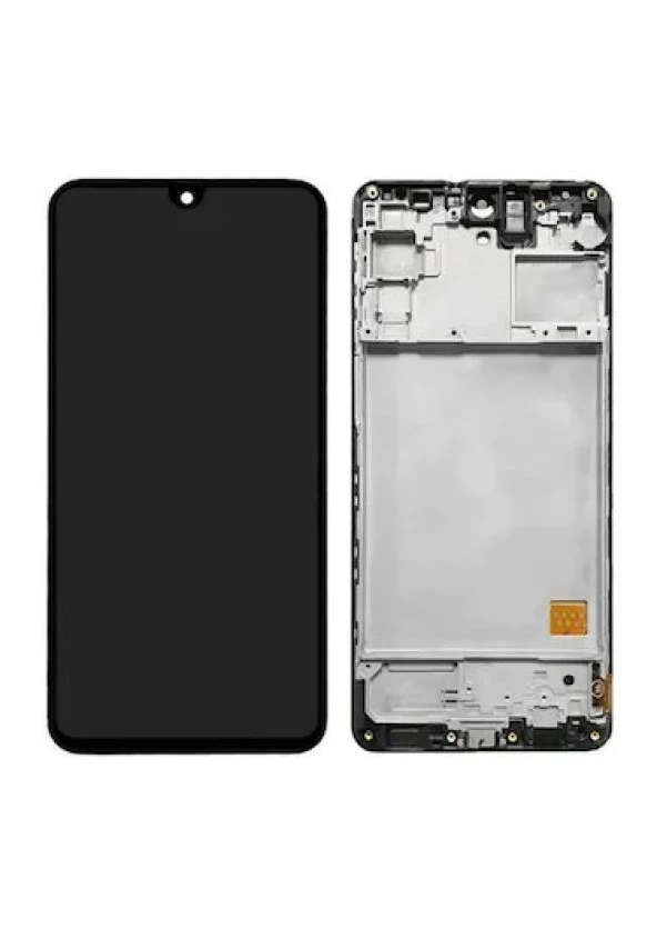Samsung Galaxy M31S M317 Lcd Ekran Dokunmatik Siyah (Çıtalı)