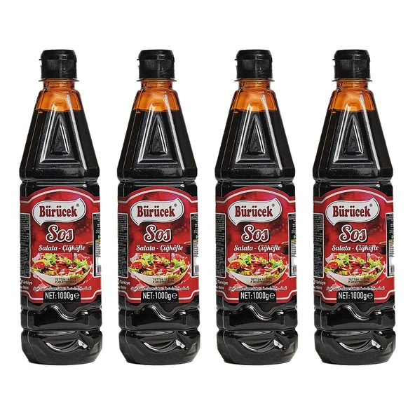 Bürücek Salata ve Çiğ Köfte Sosu 1000 ml 4 lü ürün görseli