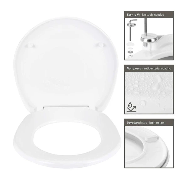 Vitra Universal Nuvoplast Beyaz Klozet Kapağı 23-003-001 - 2