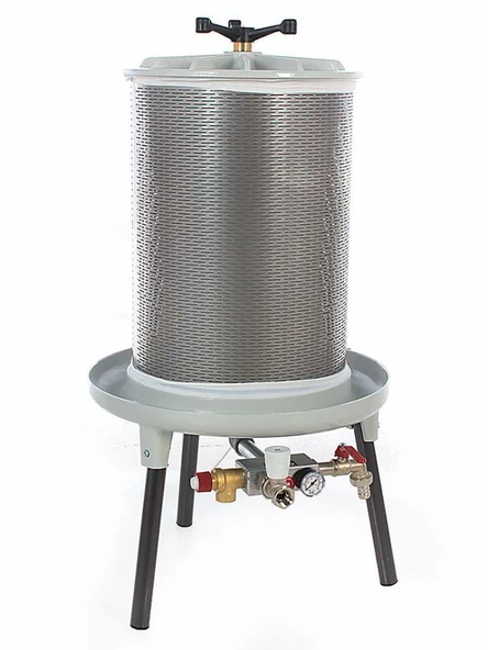 Grifo Pew80 Hidrolik Balonlu Meyve Presi 80 Litre Paslanmaz Çelik Tank ürün görseli