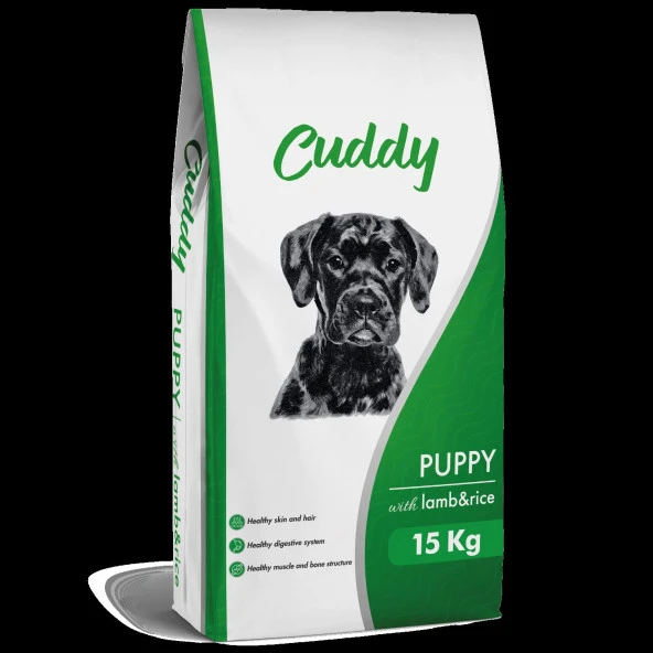 Cuddy Kuzu Etli Yavru Köpek Maması 15 KG