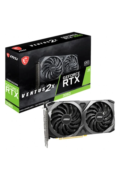 MSI Geforce Rtx 3060 Ventus 2x 12g Rtx3060 12gb Gddr6 192b Gaming Ekran Kartı - 1