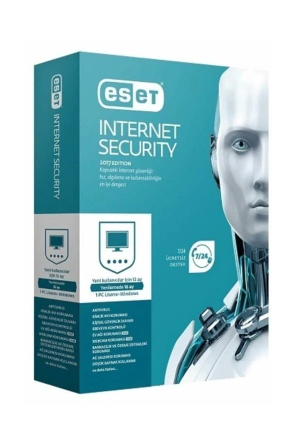 Nod32 Eset Internet Security V10 1 Kullanıcı 1 Yıl