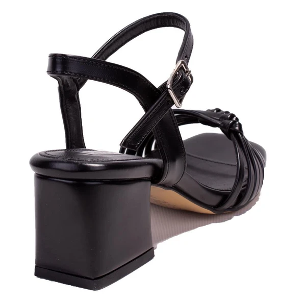 Dagoster DZA07-928055C Siyah Klasik Topuklu Kadın Ayakkabı - 4