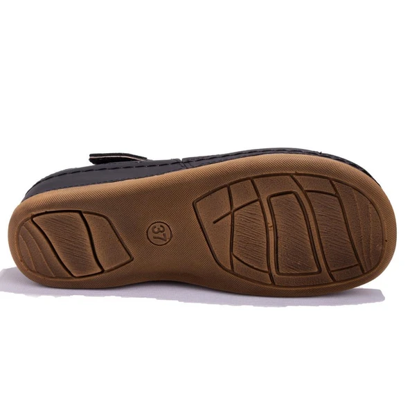 Polaris 104424C Siyah Ortopedik Günlük Kadın Sandalet - 4