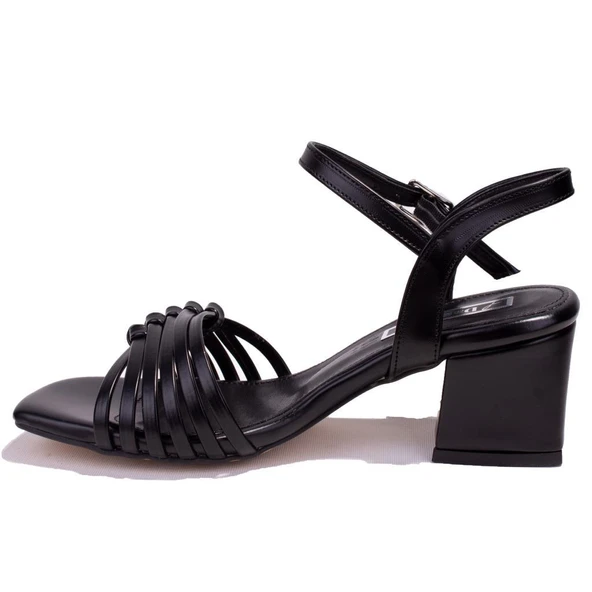 Dagoster DZA07-928055C Siyah Klasik Topuklu Kadın Ayakkabı - 3