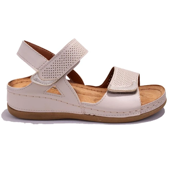 Polaris 104424C Bej Ortopedik Günlük Kadın Sandalet - 2