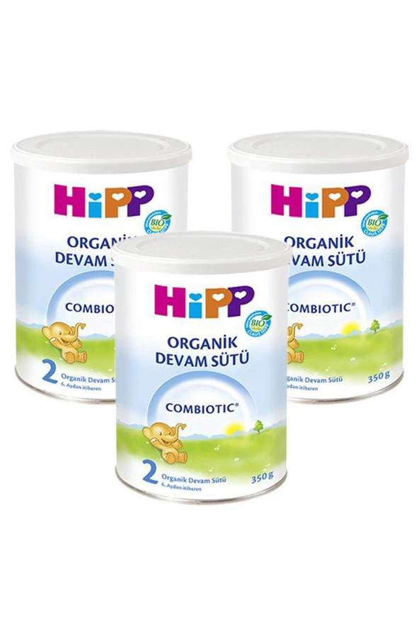 HİPP 2 Organic Combiotic Devam Sütü 350 gr X 3 Adet