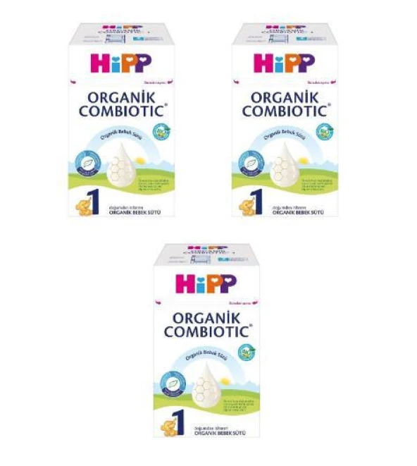Hipp Organik Combiotic Bebek Sütü 1 Numara 800 gr 3 Adet