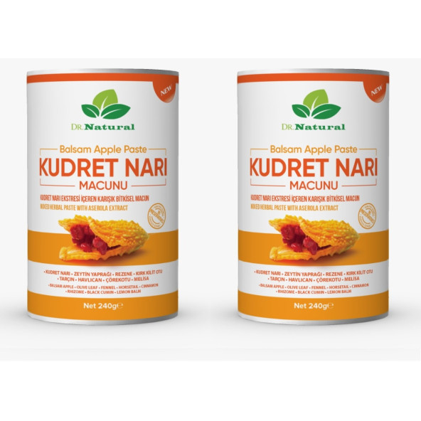 Kudret Narı Macunu Bal Keçiboynuzu Bitki Karışımlı Macun 240 Gr. ( 2 ADET )