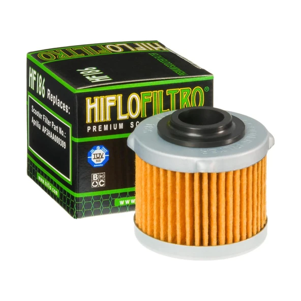 Hiflo Aprilia Scarabeo 200 (07-15) Yağ Filtresi HF186 ürün görseli 1