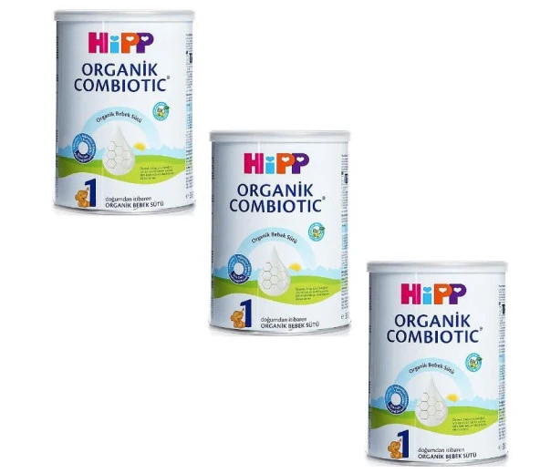 Hipp Organik Combiotic Bebek Sütü 1 Numara 350 gr 3 Adet