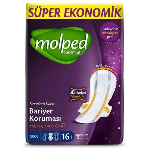 Molped Super Night Süper Ekonomik Gece 16 Lı