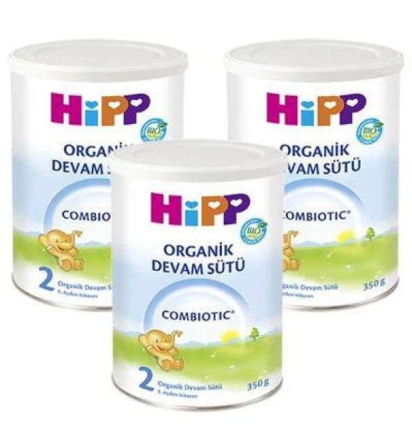Hipp Organik Combiotic Bebek Sütü 2 Numara 350 gr 3 Adet