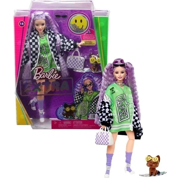 Barbie Extra - Spor Ceketli Bebek, 3 yaş ve üzeri, HHN10