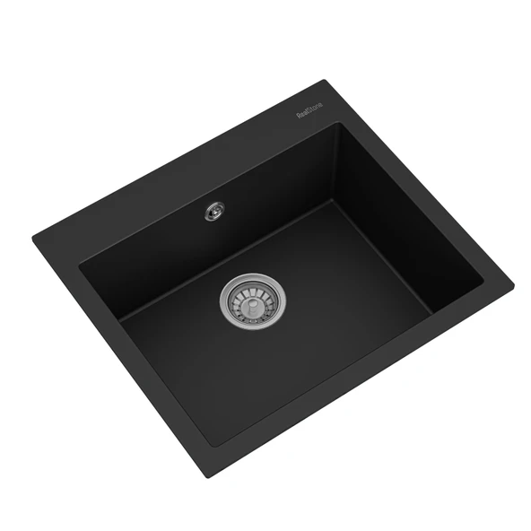 Real Stone K002 Granit Eviye Siyah - Resim 2