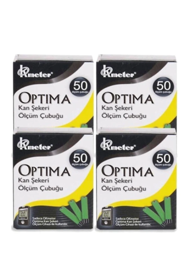 OPTİMA Kan Şeker Ölçüm Strip 4x50 Adet ( 200 Strip )