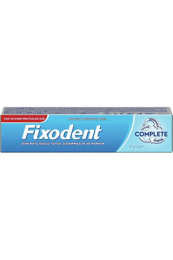 XNEWS Fixodent Complete Ferah Diş Protez Yapıştırıcı Krem, 47 gr