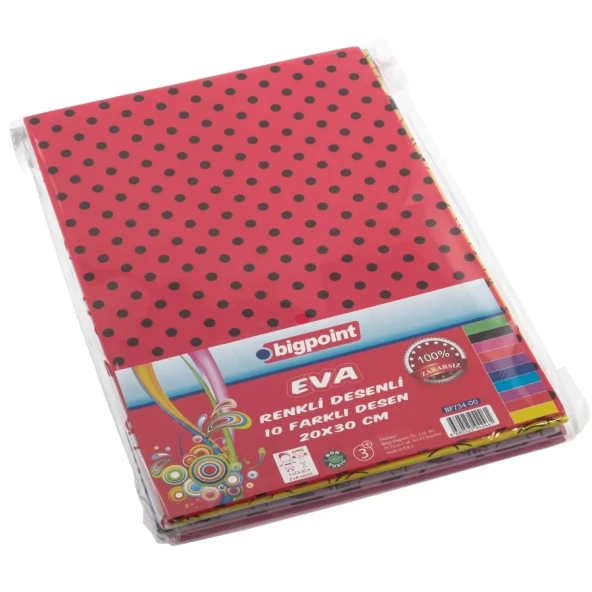 Bigpoint Baskılı Eva 20x30cm Karışık 10'lu Paket