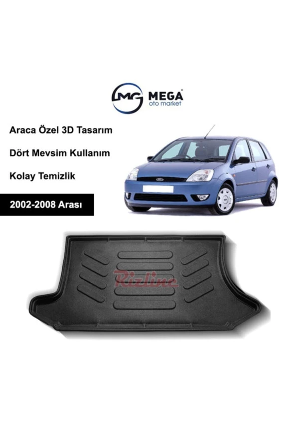 Rizline  Ford Fiesta 2002-2008 3d Bagaj Havuzu Siyah