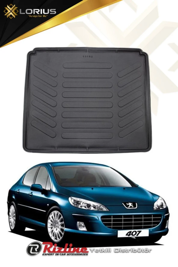 Rizline  Peugeot 407 Sedan Uyumlu 3d Bagaj Havuzu